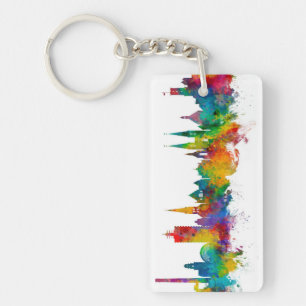 Bielefeld Germany Skyline Key Ring