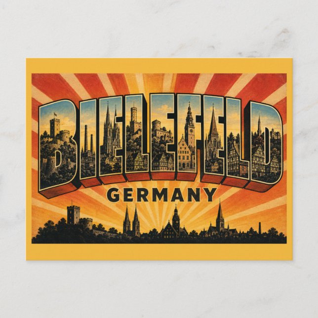 Bielefeld Germany Sparrenburg Postcard (Front)