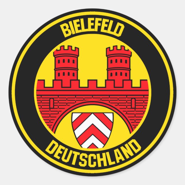 Bielefeld Round Emblem Classic Round Sticker (Front)