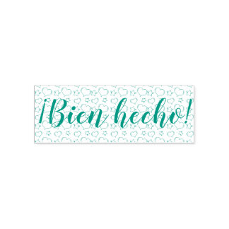 Bien Hecho good job in Spanish stamp for teacher