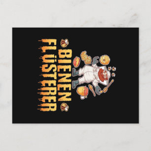 Bienen Flusterer Imker   Gift For Bee Lover Announcement Postcard