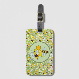 Bienenwaben luggage tag