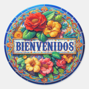 BIENVENIDOS - So Pretty!  Classic Round Sticker
