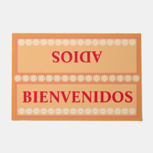 Bienvenidos welcome Adios Goodbye Spanish Doormat