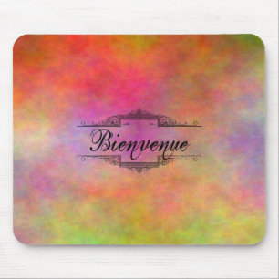 Bienvenue Colourful Mouse Mat