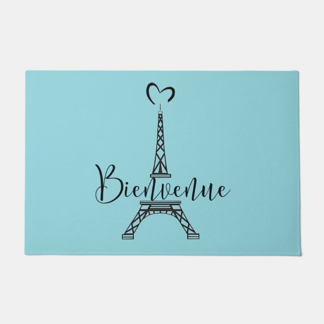 "Bienvenue" (Welcome in French) Doormat (Front)