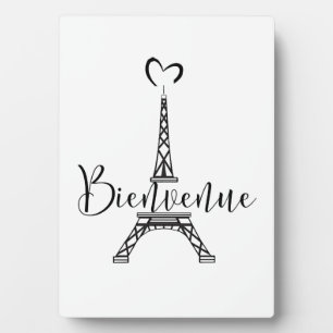 "Bienvenue" (Welcome in French) Plaque