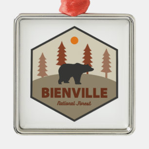 Bienville National Forest Bear Metal Tree Decoration
