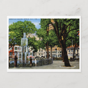 Bienville Sq., Mobile, AL Vintage Postcard