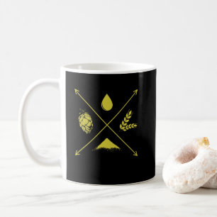 Bier brauen Wasser Hopfen und Malz Coffee Mug