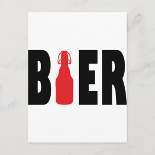 Bier icon postcard