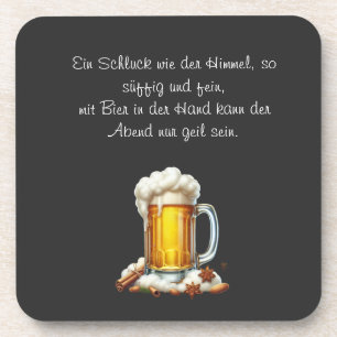 Bier so suffig coaster
