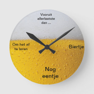Bierce Klok Round Clock
