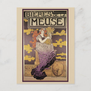 Biere de la Meuse by Marc Auguste Bastard Postcard