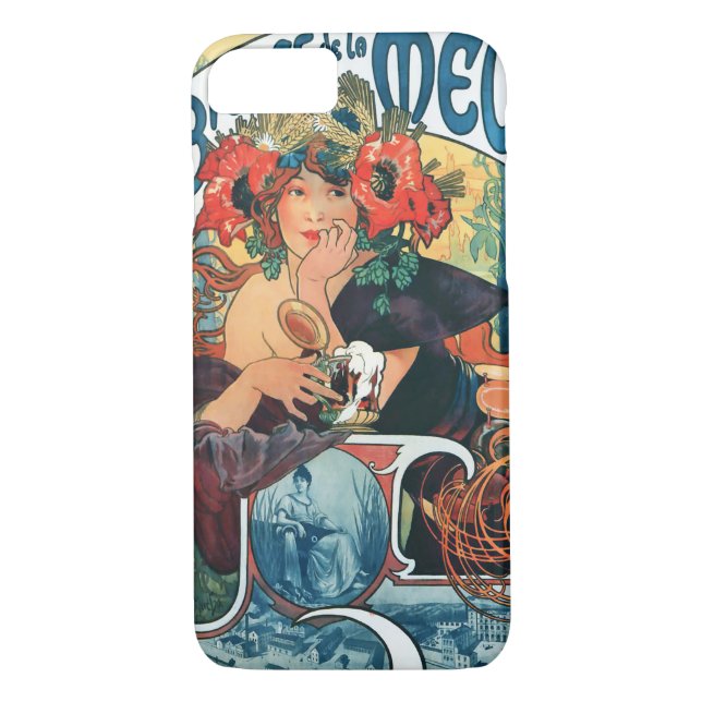 Bieres de la Meuse, Mucha Case-Mate iPhone Case (Back)