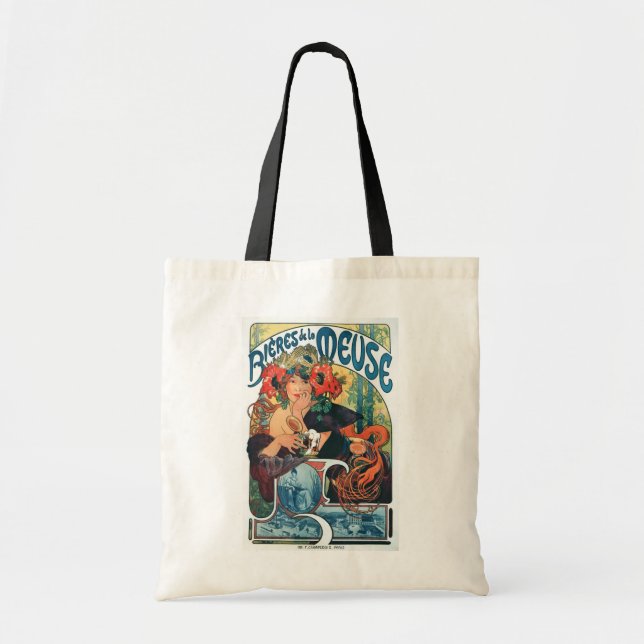 Bieres de la Meuse, Mucha Tote Bag (Front)