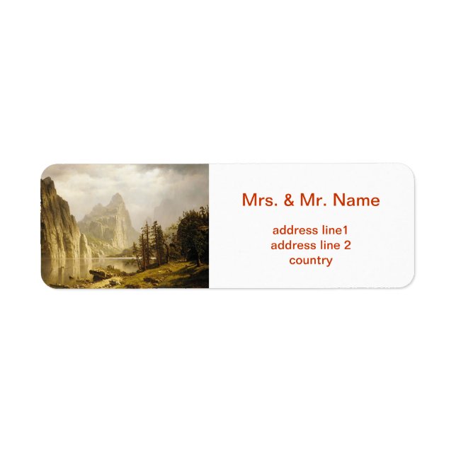 Bierstadt Albert Merced River Yosemite Valley (Front)