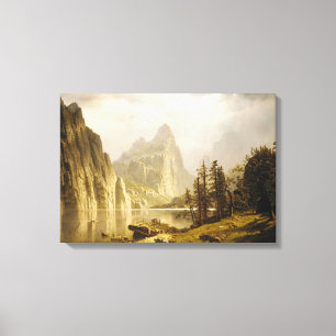 Bierstadt Albert Merced River Yosemite Valley Canvas Print