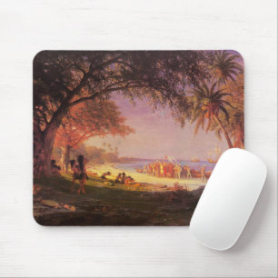 Bierstadt Albert, The Landing of Columbus Mouse Mat