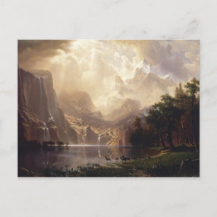 Bierstadt Among the Sierra Nevada Mountains Postcard