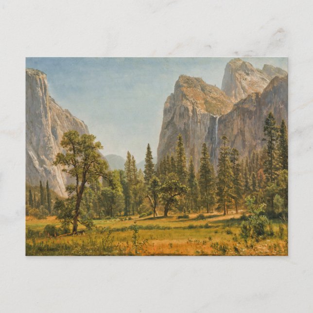 Bierstadt Bridal Veil Falls, Yosemite Valley Postcard (Front)