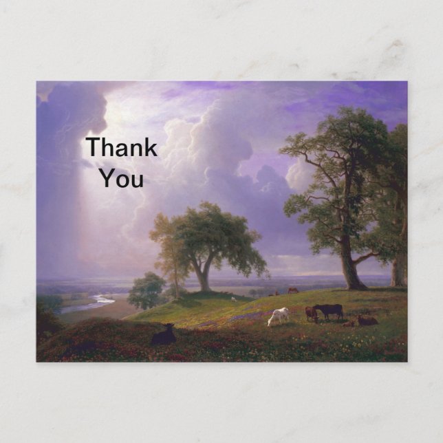 Bierstadt California Spring Painting Thank You Postcard (Front)