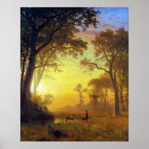 Bierstadt - Light In The Forest Poster