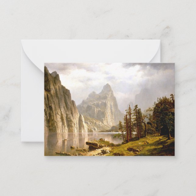 Bierstadt - Merced River, Yosemite Valley Card (Front)