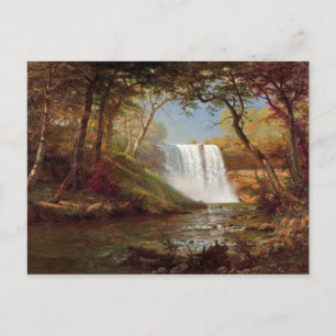 Bierstadt Minnehaha Falls Painting Postcard