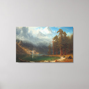 Bierstadt Mount Corcoran Painting Canvas Print