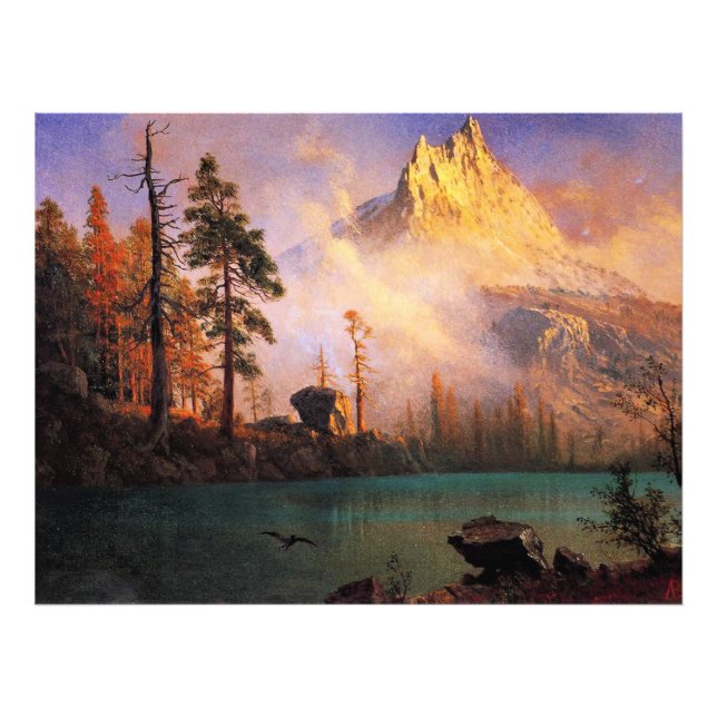Bierstadt - Mountain Lake, fine art painting Photo Print (Front)