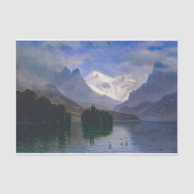Bierstadt Mountain Scene Painting Tissue Paper (Front)