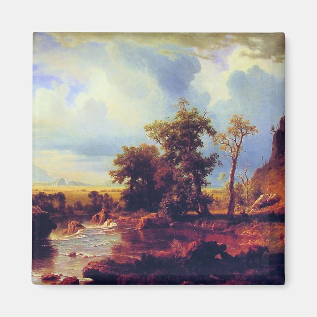 Bierstadt - North Fork of Platte, Nebraska Magnet (Front)