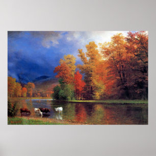 Bierstadt On The Saco Painting Poster