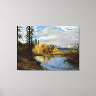 Bierstadt - Outlet at Lake Tahoe Canvas Print