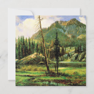 Bierstadt - Sierra Nevada Mountains, fine art Card