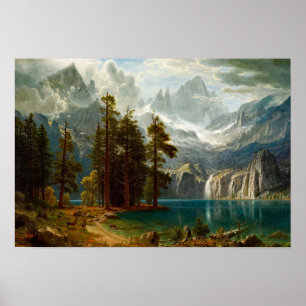 Bierstadt Sierra Nevada Painting Poster