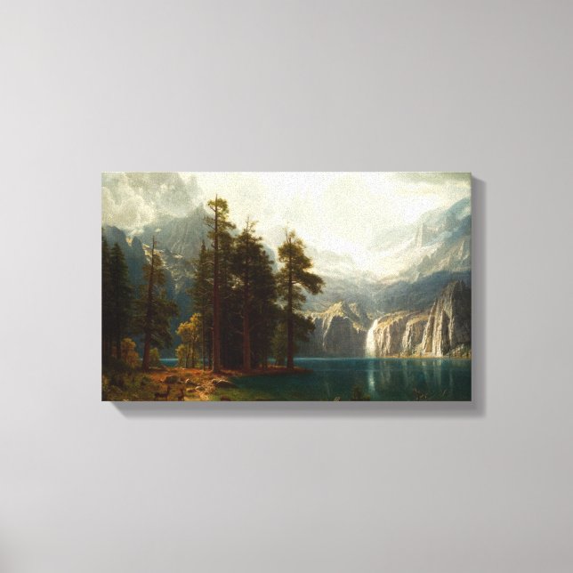 Bierstadt Sierra Nevadas Canvas Print (Front)