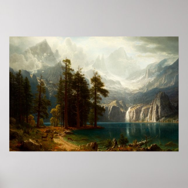 Bierstadt Sierra Nevadas Poster (Front)