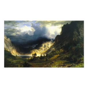 Bierstadt Storm in the Rocky Mountains Photo Print