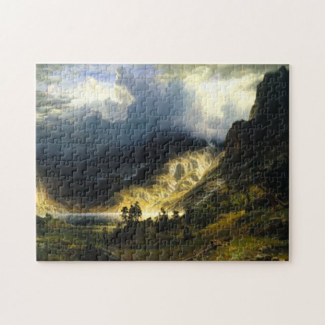 Bierstadt Storm in the Rocky Mountains Puzzle (Horizontal)