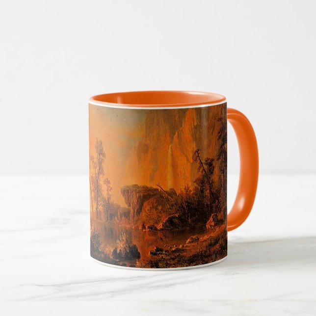 Bierstadt - Sunset in the Rockies Mug (Front Right)