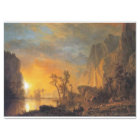 Bierstadt Sunset in the Rockies Painting
