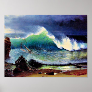 Bierstadt - The Shore of the Turquoise Sea Poster