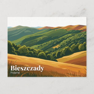Bieszczady National Park Poland Postcard