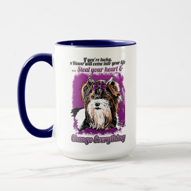 Biewer Terrier Coffee Mug (Left)