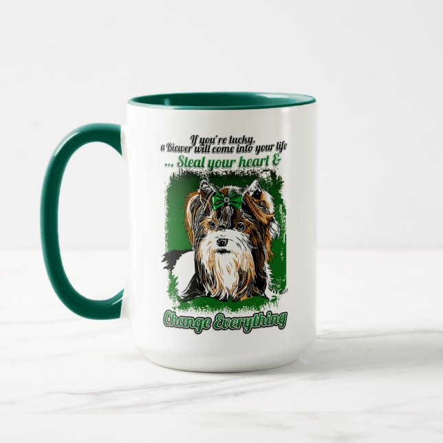 Biewer Terrier Coffee Mug (Left)
