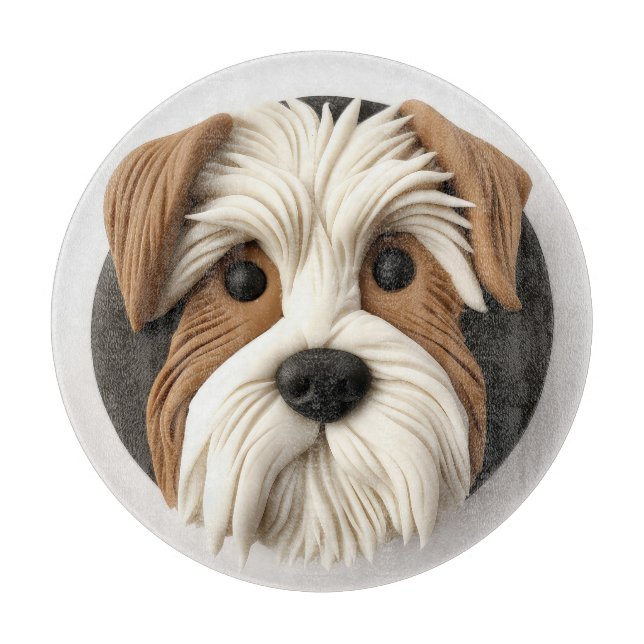 Biewer Terrier Dog 3D Inspired Cutting Board (Front)