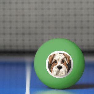 Biewer Terrier Dog 3D Inspired Ping Pong Ball