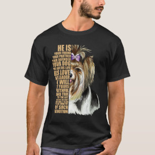 Biewer Terrier Dog Cute Drawing Inspirational For  T-Shirt